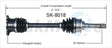 SK-8018 CV Axle Shaft
