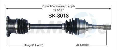 SK-8018 CV Axle Shaft