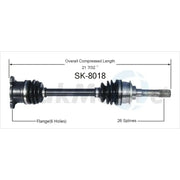 SK-8018 CV Axle Shaft