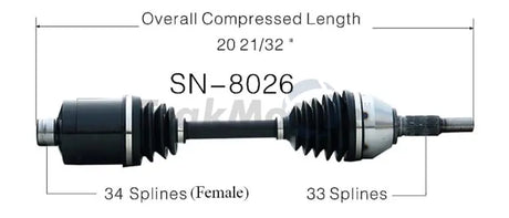 SN-8026 CV Axle Shaft