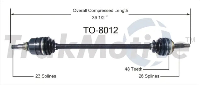 TO-8012 CV Axle Shaft