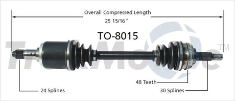 TO-8015 CV Axle Shaft