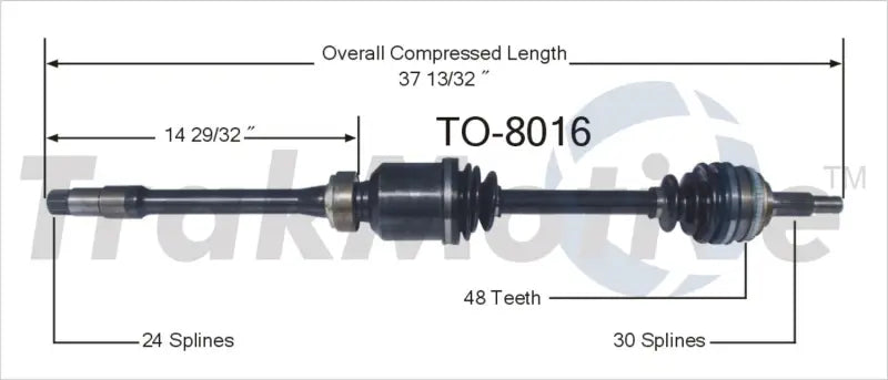 TO-8016 CV Axle Shaft