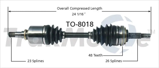 TO-8018 CV Axle Shaft