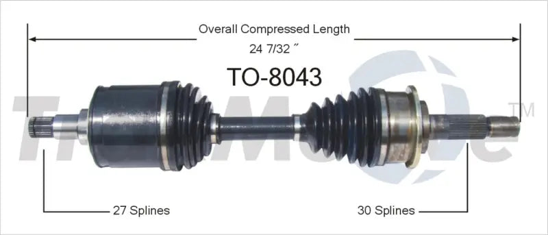 TO-8043 CV Axle Shaft
