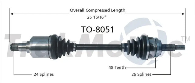 TO-8051 CV Axle Shaft