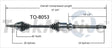 TO-8053 CV Axle Shaft