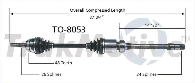 TO-8053 CV Axle Shaft