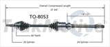 TO-8053 CV Axle Shaft