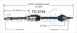 TO-8164 CV Axle Shaft
