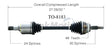TO-8183 CV Axle Shaft