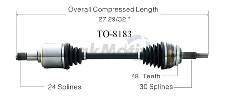 TO-8183 CV Axle Shaft