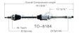 TO-8184 CV Axle Shaft