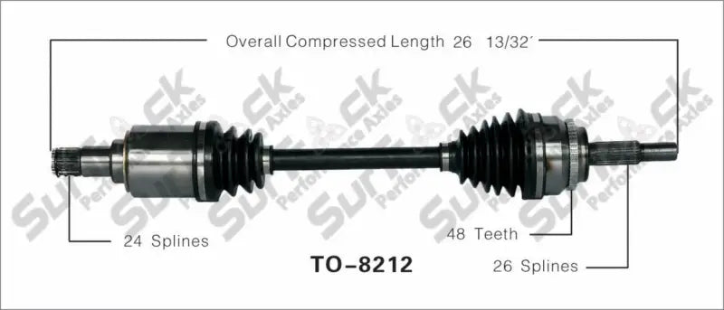 TO-8212 CV Axle Shaft