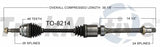 TO-8214 CV Axle Shaft