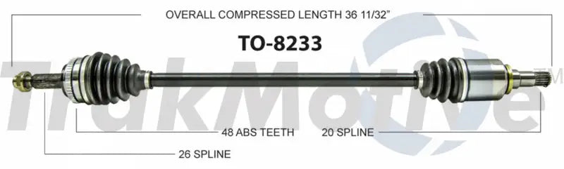 TO-8233 CV Axle Shaft