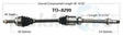 TO-8299 CV Axle Shaft