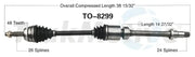 TO-8299 CV Axle Shaft