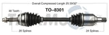 TO-8301 CV Axle Shaft