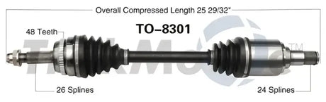 TO-8301 CV Axle Shaft
