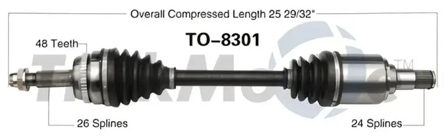 TO-8301 CV Axle Shaft