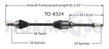 TO-8324 CV Axle Shaft