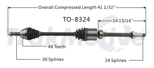 TO-8324 CV Axle Shaft
