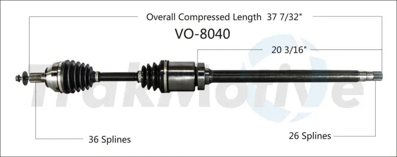 VO-8040 CV Axle Shaft