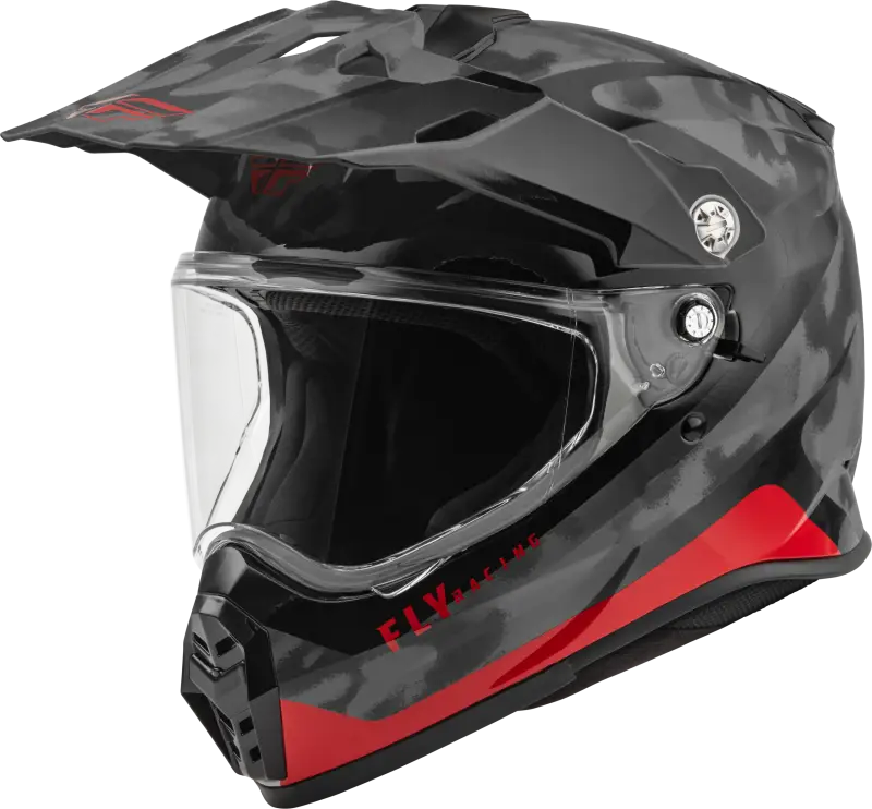 FLY RACING Trekker Pulse Helmet Black Camo/Red Sm