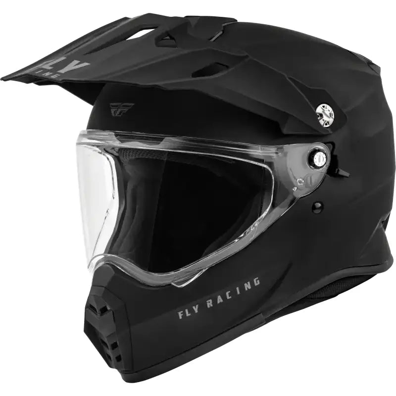 FLY RACING Trekker Solid Helmet Matte Black Lg