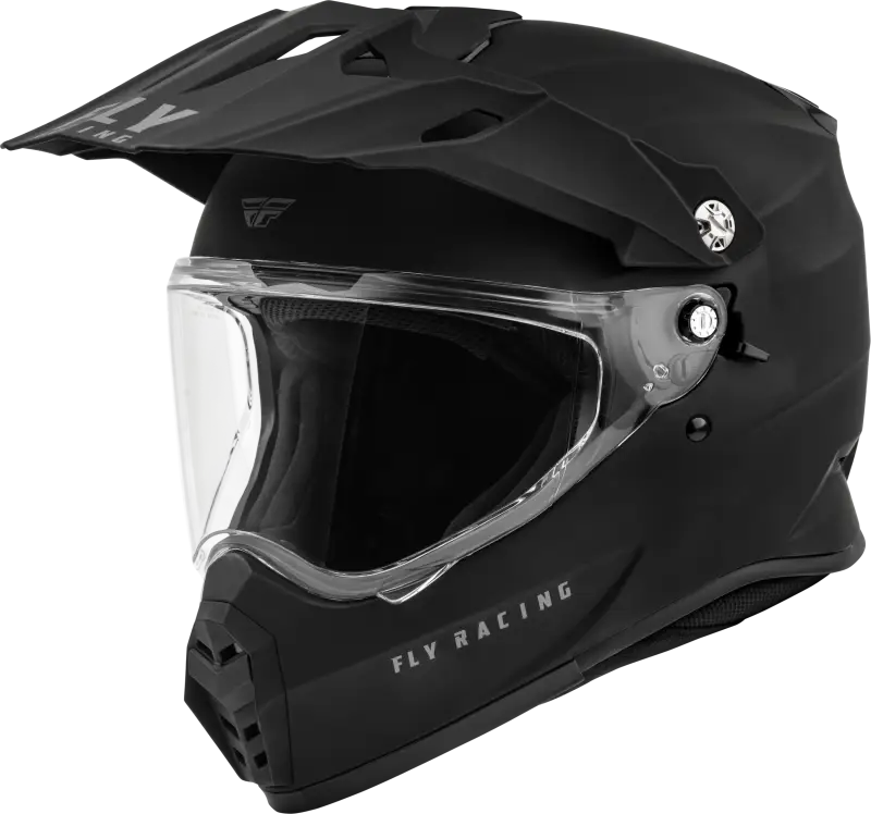 FLY RACING Trekker Solid Helmet Matte Black Lg
