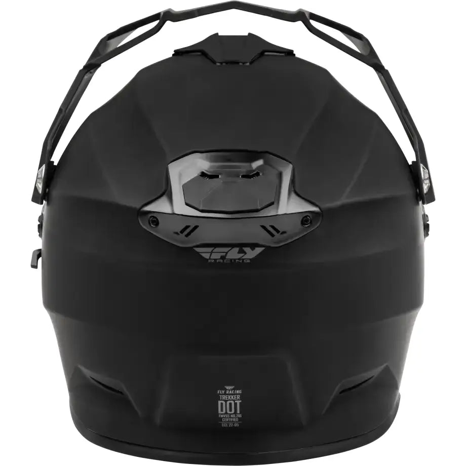 Matte black motocross helmet with chin bar for powersports, ideal for RV parts & accessories