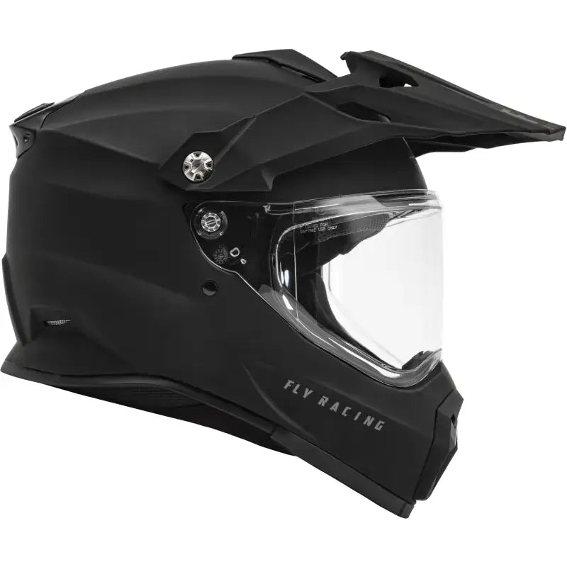 Trekker Solid Helmet Matte Black Sm with chin bar for powersports and RV parts & accessories