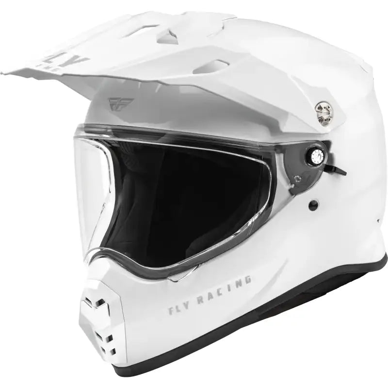 FLY RACING Trekker Solid Helmet White Lg