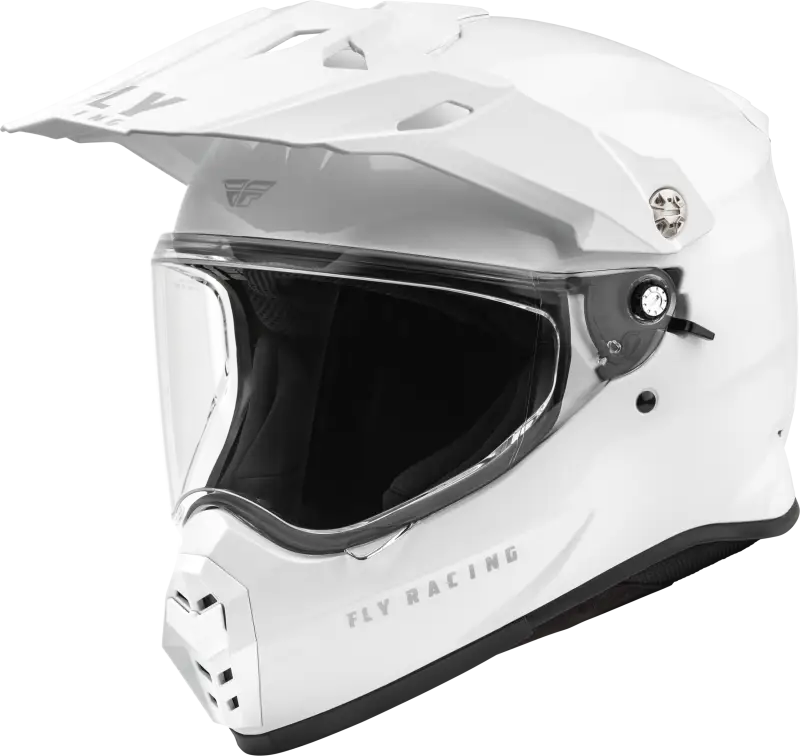 FLY RACING Trekker Solid Helmet White Md