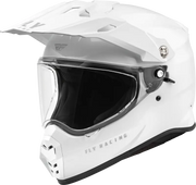FLY RACING Trekker Solid Helmet White Sm