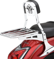 Backrest Insert Tribal Chrome Fits Std - COBRA