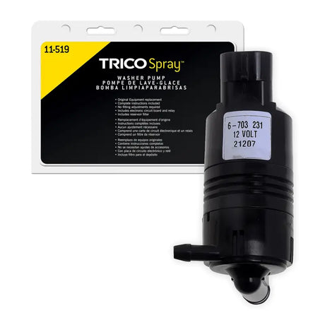 Black windshield washer pump for Trico 11-519, perfect RV parts & accessories swap