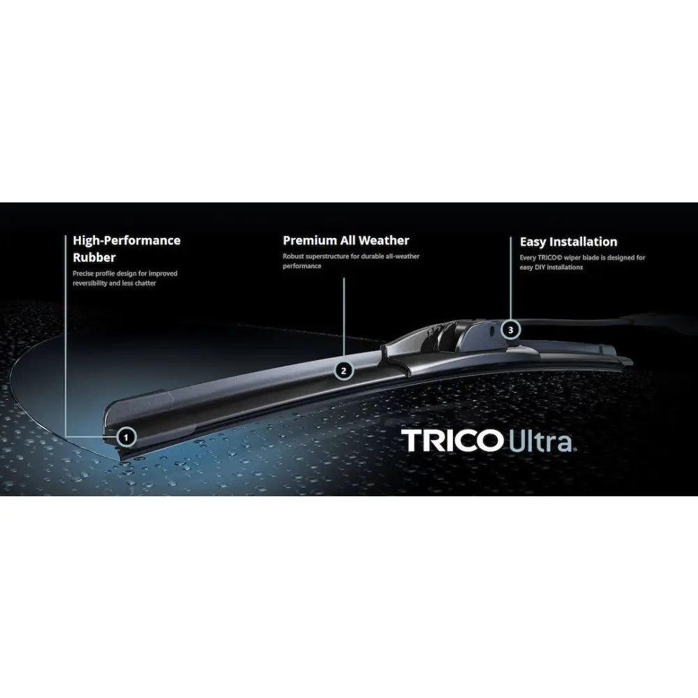 Trico Superior All-Weather Performance Windshield Wiper Blade 13-251 - 25 Ultra Beam