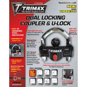 Trimax Limited Lifetime Warranty Trailer Hitch Lock Umax300 - Universal Coupler Wheel