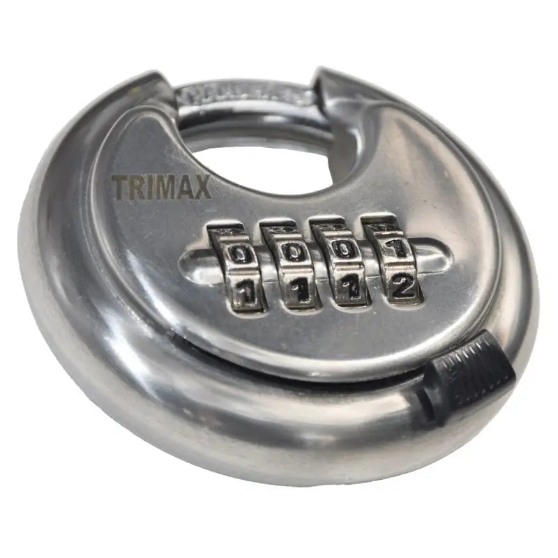 Trimax Resettable Combination Padlock TRPC170 - SS Comb.Resetable Disc Strg Lock