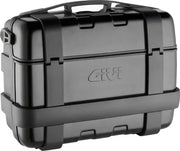 Black motorcycle top case from the Trekker Series TRK33BA for adventure touring rides