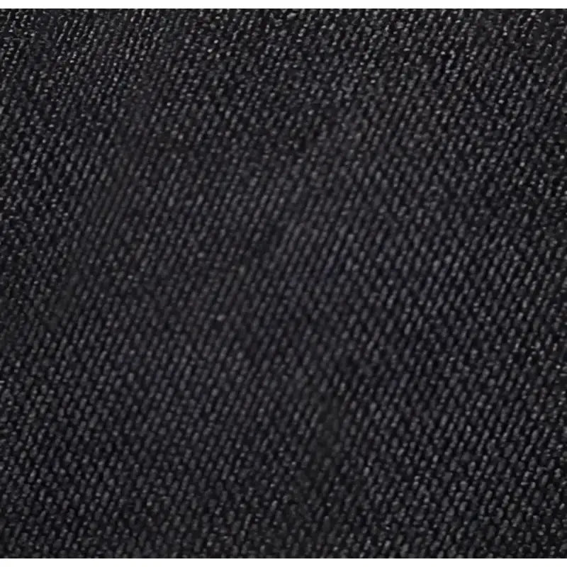 Dark gray denim textured fabric for Black FIA TRS bucket seat cover