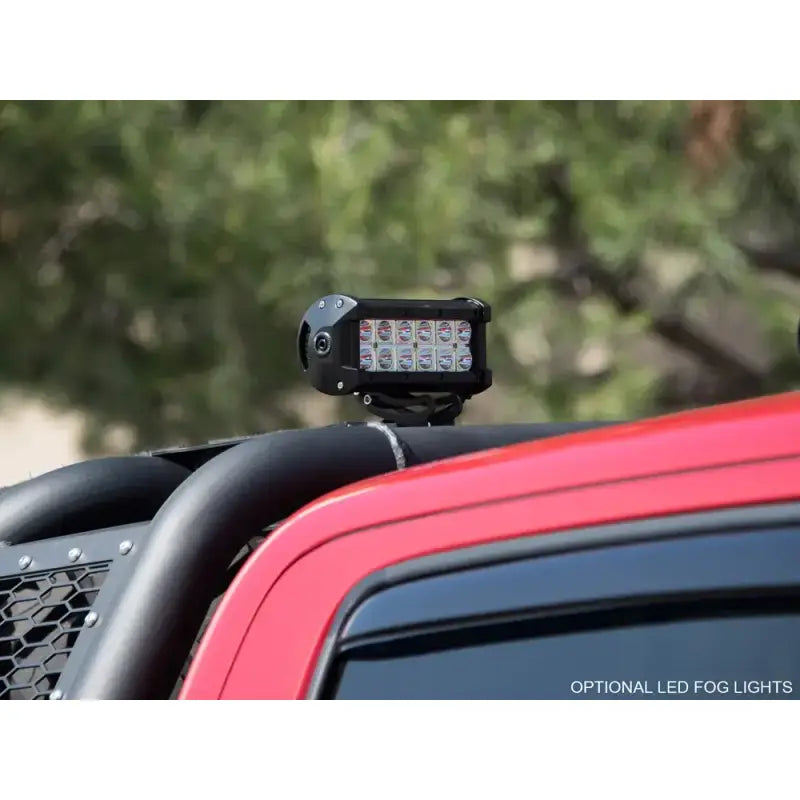 Truck Bed Bar 3 Inch Tubular Bar; Mounts Up To 4 Lights; Powder Coated; Black; Steel - & Automotive