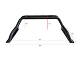 Truck Bed Bar 3 Inch Tubular Bar; Mounts Up To 4 Lights; Powder Coated; Black; Steel - & Automotive
