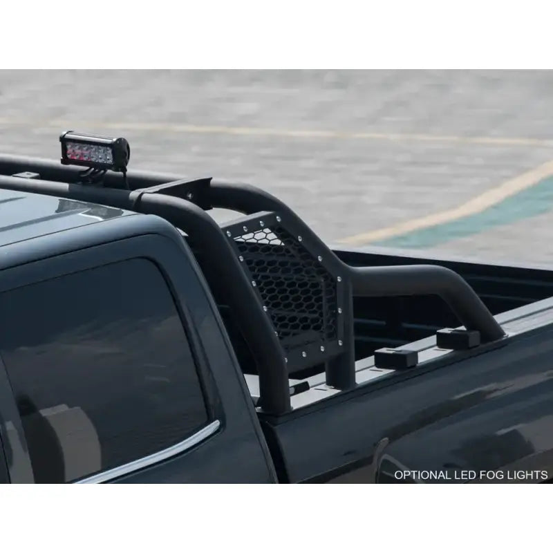 Truck Bed Bar 3 Inch Tubular Bar; Mounts Up To 4 Lights; Powder Coated; Black; Steel - & Automotive