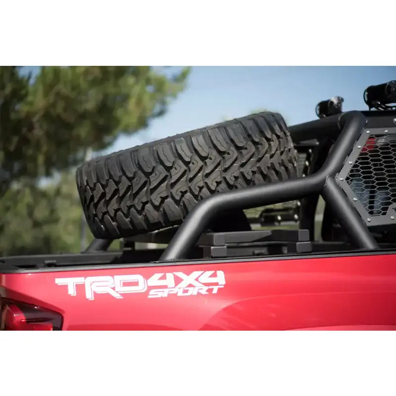 Truck Bed Bar 3 Inch Tubular Bar; Mounts Up To 4 Lights; Powder Coated; Black; Steel - & Automotive