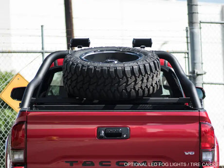 Truck Bed Bar 3 Inch Tubular Bar; Mounts Up To 4 Lights; Powder Coated; Black; Steel - & Automotive