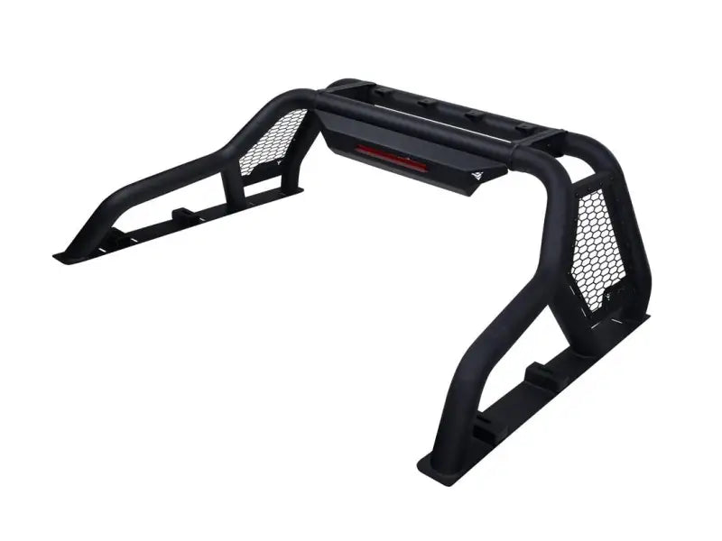 Black steel truck bed bar 3 inch tubular bar with third brake light mount and powder coat