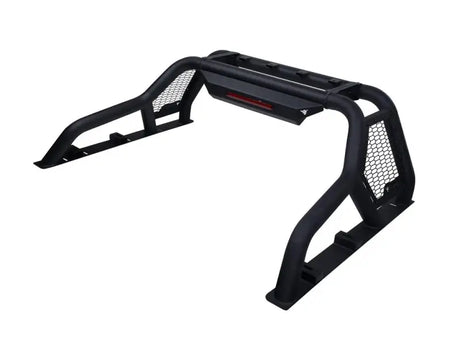 Black steel truck bed bar 3 inch tubular bar with third brake light mount and powder coat